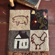 Hand Hooked Farm Rug